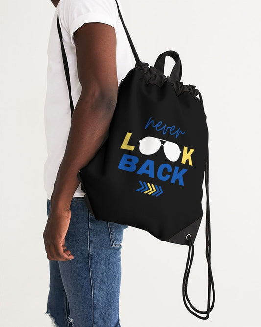 Never Look Back Drawstring Bag