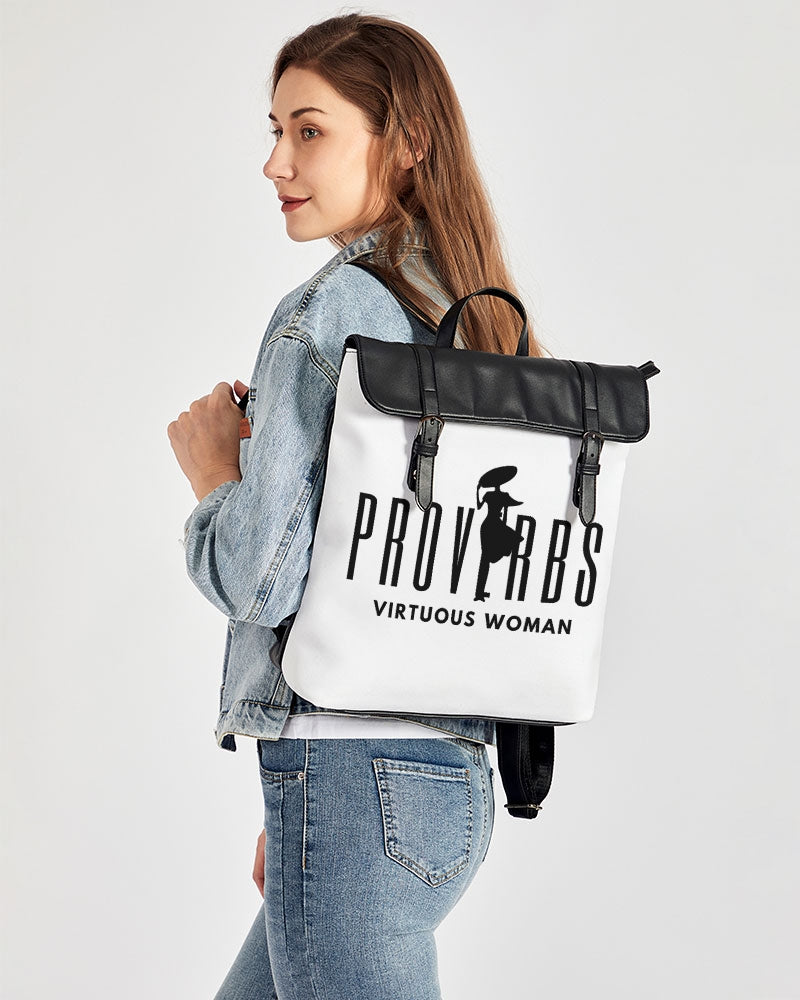 Proverbs Casual Flap Backpack