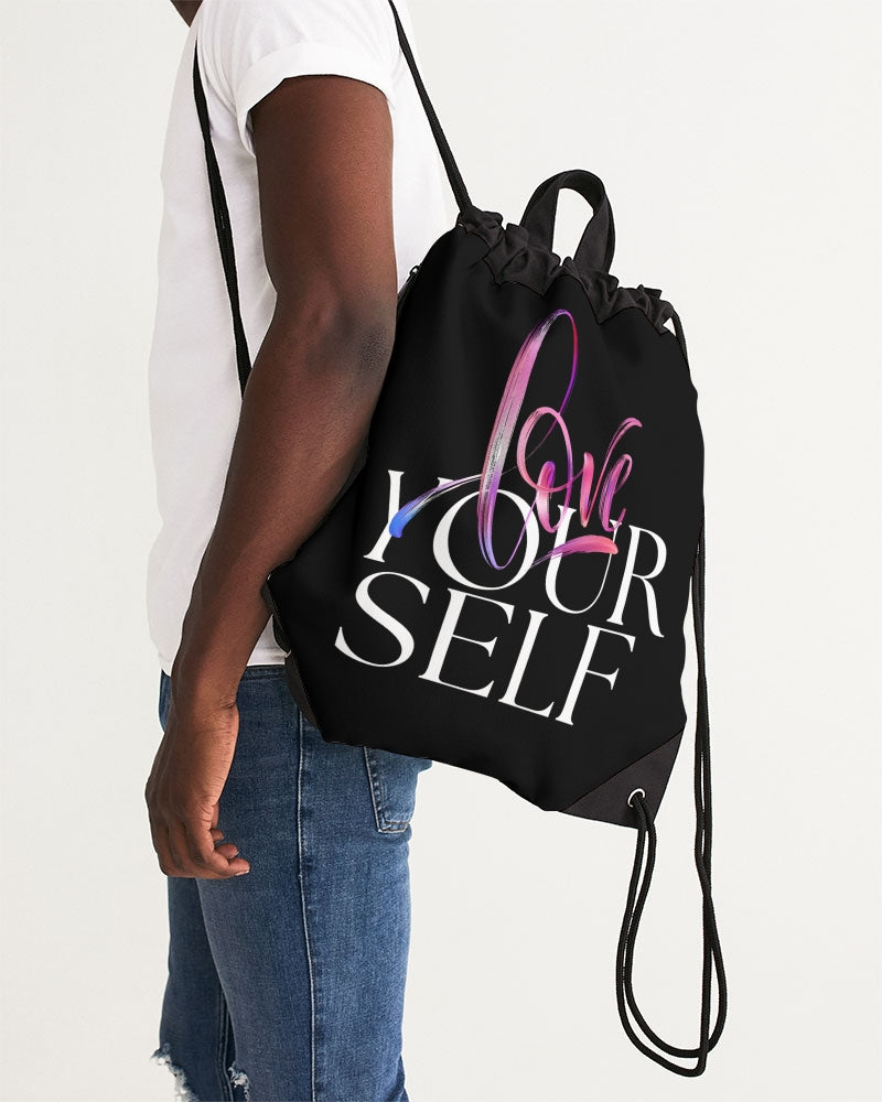 Love Yourself Drawstring Bag