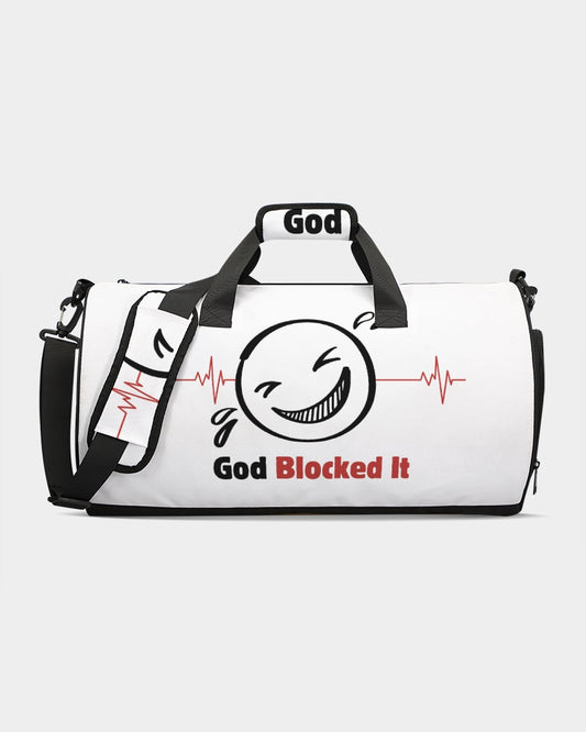 God Blocked It Duffle Bag