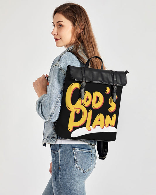 God's Plan Casual Flap Backpack