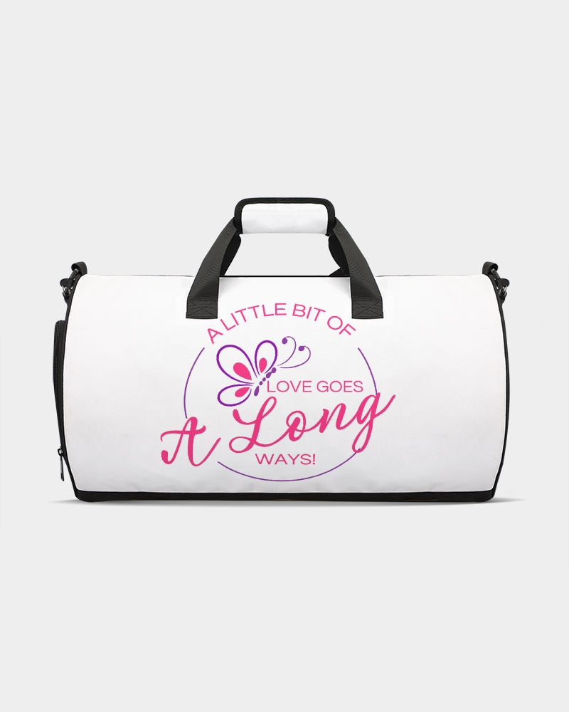 A Little Bit Of Love Goes A Long Ways Duffle Bag