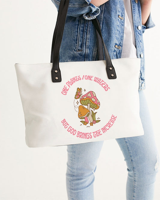 One Plants One Waters But God Brings The Increase Stylish Tote