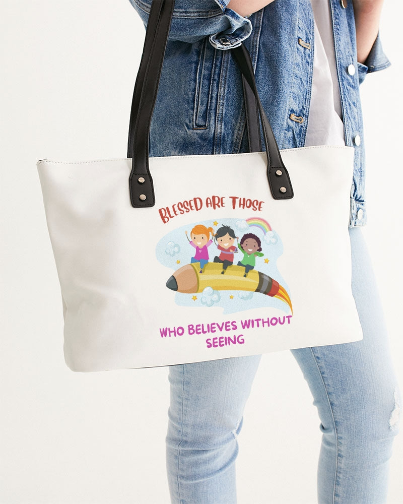 Blessed Are Those Who Believe Without Seeing Stylish Tote