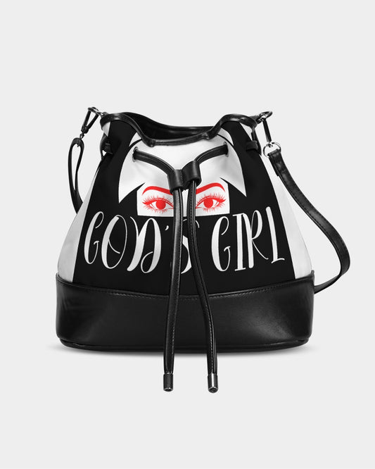 God's Girl Mini Drawstring Bucket Bag