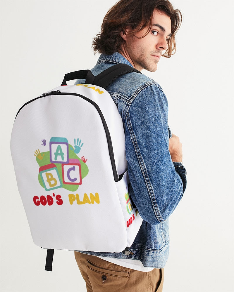 God's Plan Large Backpack