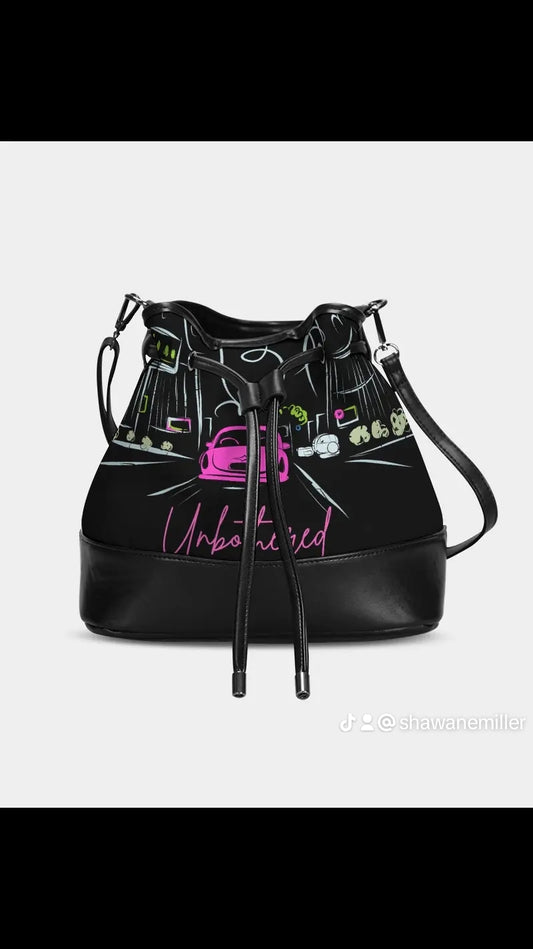 Unbothered Mini Drawstring Bucket Bag