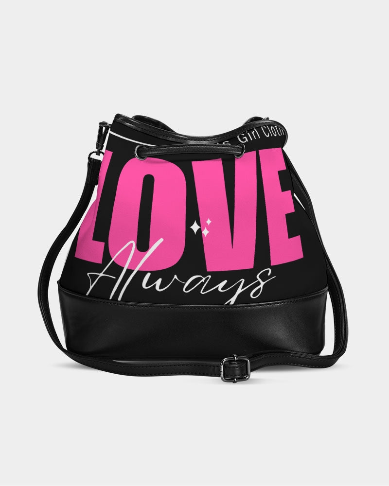 Love Always Mini Drawstring Bucket Bag