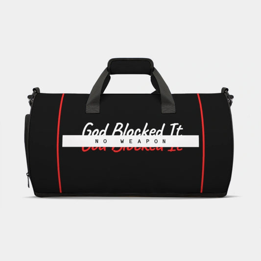 God Blocked It Duffle Bag