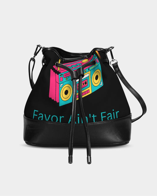 Favor Ain't Fair Mini Drawstring Bucket Bag