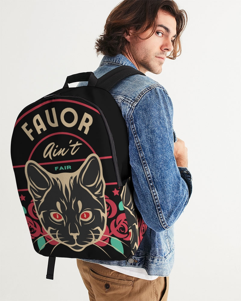 Favor Ain't Fair Large Backpack