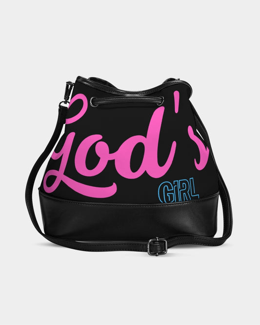 God's Girl Mini Drawstring Bucket Bag