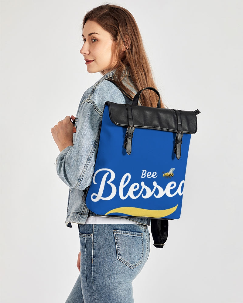 Bee Blessed Casual Flap Backpack